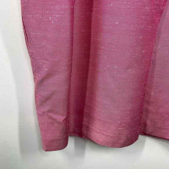 David Meister Pink Sheath Dress Women Sz 6  Short Sleeve Square Neck Feminine - Picture 4 of 11